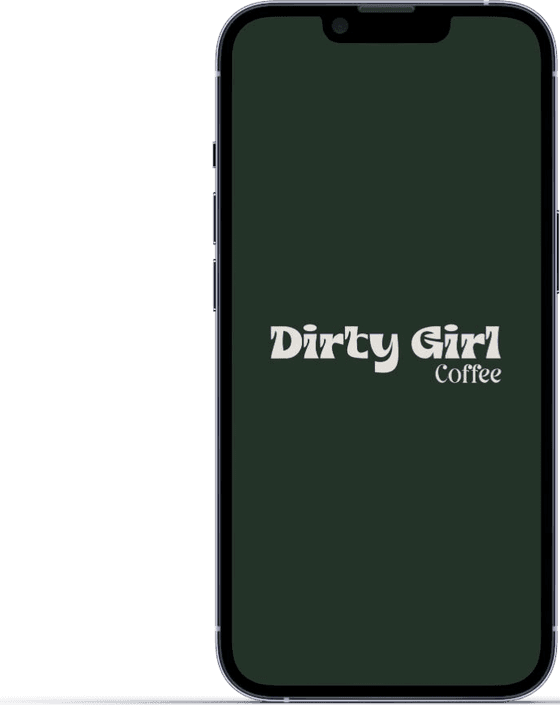 Dirty Girl Coffee app — Splash screen