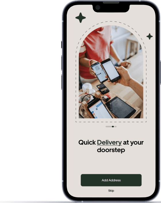 Dirty Girl Coffee app — Onboarding — quick delivery