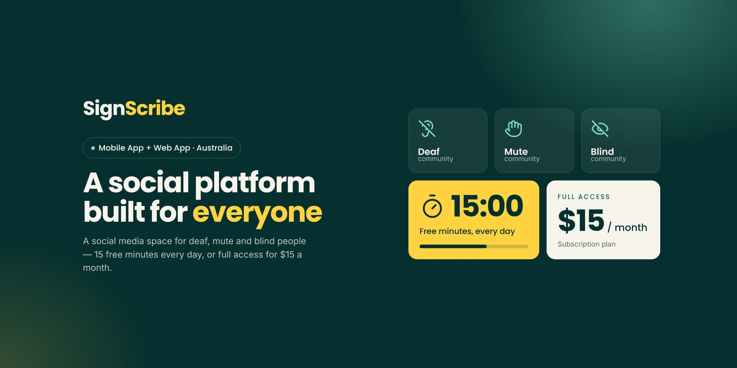 SignScribe — Accessible Social Platform