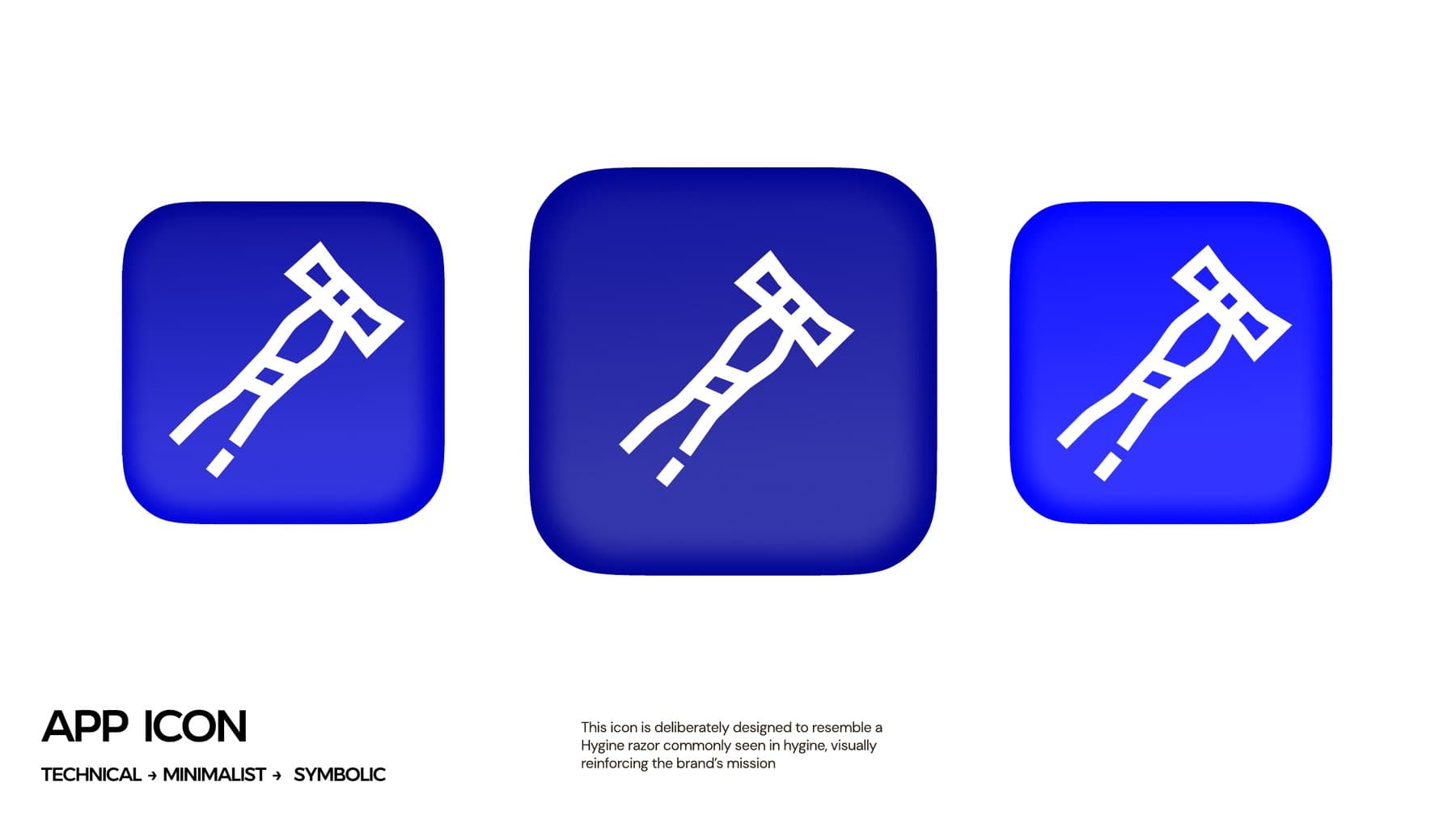 Trimzo app icon variations
